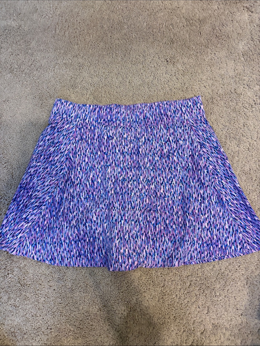 Talbots Purple & Pink Printed Skort
